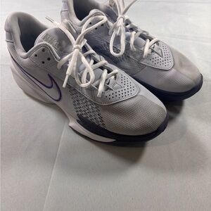 Size 8- Nike Air Zoom GT Cut Academy Grey Barely Grape Womens Slight Signs Wear